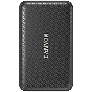 CANYON power bank PB-1001 10000 мАч PD 18W QC 3.0 Беспроводной 10W Черный