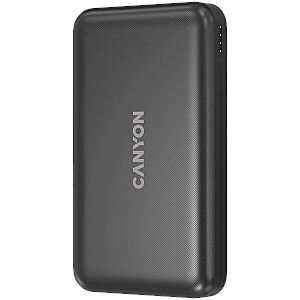CANYON power bank PB-1001 10000 мАч PD 18W QC 3.0 Беспроводной 10W Черный