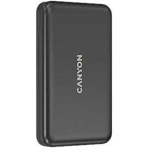 CANYON power bank PB-1001 10000 мАч PD 18W QC 3.0 Беспроводной 10W Черный