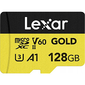 Lexar Professional Gold SD karte 128 GB UHS-II/U3 A1 V60 (LMSGOLD128G-BNNNG)