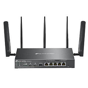 Omada Gigabit Gateway 4G+ Cat6 AX3000 VPN с 4-портовым PoE+ ПОРТ: 1× Gigabit SFP WAN/LAN порт, 1× Gigabit RJ45 WAN порт, 4× Gigabit WAN/LAN