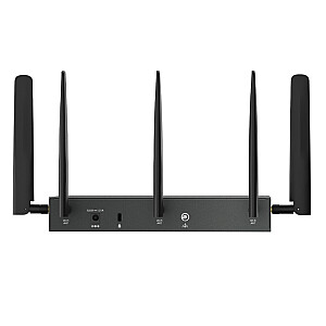 Omada Gigabit Gateway 4G+ Cat6 AX3000 VPN с 4-портовым PoE+ ПОРТ: 1× Gigabit SFP WAN/LAN порт, 1× Gigabit RJ45 WAN порт, 4× Gigabit WAN/LAN