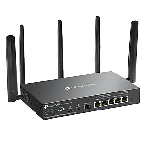 Omada Gigabit Gateway 4G+ Cat6 AX3000 VPN с 4-портовым PoE+ ПОРТ: 1× Gigabit SFP WAN/LAN порт, 1× Gigabit RJ45 WAN порт, 4× Gigabit WAN/LAN