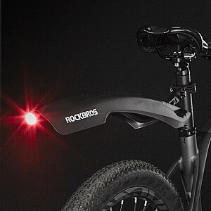 Rockbros DNB8001BK Aizmugurējais spārns sarkanais LED gaisma - Melns