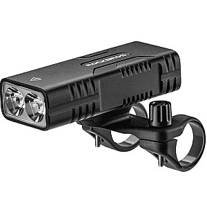 Rockbros velosipēda lampa ar power bank funkciju + USB-C uz USB-A kabeli, 850 lm, melna
