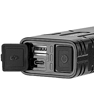 Rockbros velosipēda lampa ar power bank funkciju + USB-C uz USB-A kabeli, 850 lm, melna