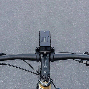 Rockbros velosipēda lampa ar power bank funkciju + USB-C uz USB-A kabeli, 850 lm, melna