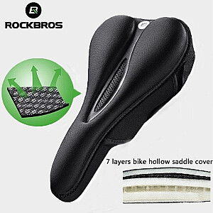 Rockbros LF047-S Чехол для седла велосипеда M Силикон + мемори-фоам Черный