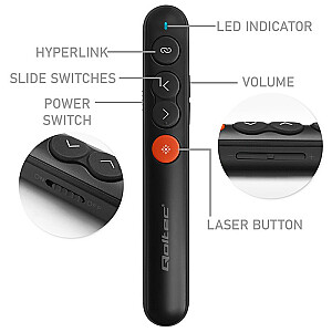 Лазерная указка/Презентер 4в1/USB 3.0/2.4GHz/30м