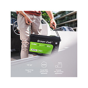 Green Cell LFPGC12V100AH UPS akumulators Litija dzelzs fosfāts (LiFePO4) 12.8 V 100 Ah