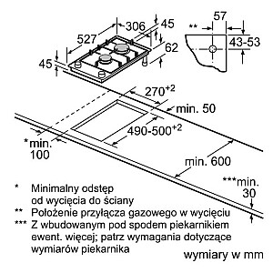 Gāzes plīts PRB3A6I40 