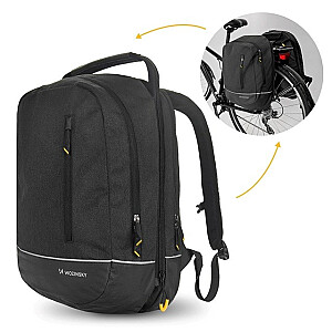 Wozinsky divkāršu velosipēdu soma mugursoma 2in1 30l melna (WBB30BK)