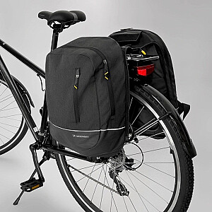 Wozinsky divkāršu velosipēdu soma mugursoma 2in1 30l melna (WBB30BK)