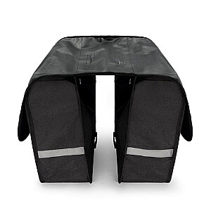 Wozinsky velosipēdu soma diviem rāmjiem 28 l melna (WBB34BK)