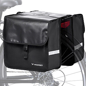 Wozinsky velosipēdu soma diviem rāmjiem 28 l melna (WBB34BK)