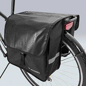 Wozinsky velosipēdu soma diviem rāmjiem 28 l melna (WBB34BK)