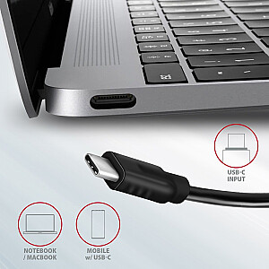 HMC-5G21 Многопортовый USB хаб 5в1, 10Гбит/с, 2x USB-A + 2x USB-C + HDMI 4K/30Hz, PD 60W, 13см USB-C кабель