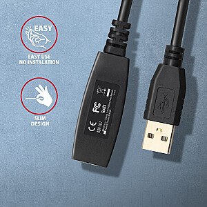ADR-207 USB 2.0 A-M -> A-F активный удлинитель/усилитель 7.5м