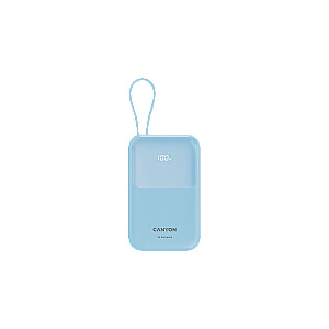 CANYON power bank OnPower 101 built-in cable 10000 mAh PD22.5W Blue