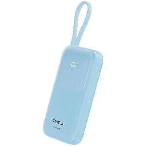CANYON power bank OnPower 101 built-in cable 10000 mAh PD22.5W Blue