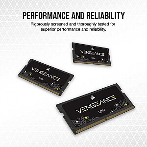 Corsair DDR4 - 16GB - 3200 - CL - 22 - Viens komplekts - Vengeance, melns