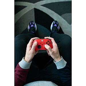 Microsoft Xbox bezvadu kontrolieris sarkans Bluetooth/USB spēļu vadība analoga / digitāla Xbox, Xbox One, Xbox Series S, Xbox Series X