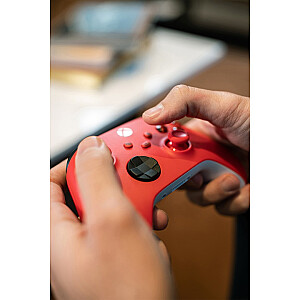 Microsoft Xbox bezvadu kontrolieris sarkans Bluetooth/USB spēļu vadība analoga / digitāla Xbox, Xbox One, Xbox Series S, Xbox Series X