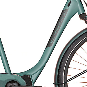 Elektriskais velosipēds Rock Machine 28 Cityride e100SD (I) Zaļš/matēts (Rata izmērs: 28 Rāmja izmērs: L) ar vizuālo defektu