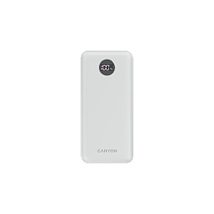 CANYON power bank PB-2002 LED 20000 mAh PD 20W QC 3.0 White