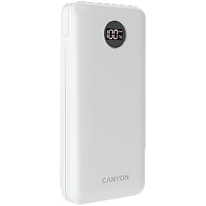CANYON power bank PB-2002 LED 20000 mAh PD 20W QC 3.0 White