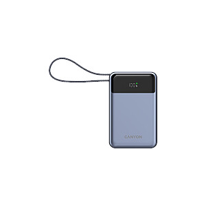 CANYON power bank OnPower 600 built-in cable 20000 mAh PD65W Dark Grey