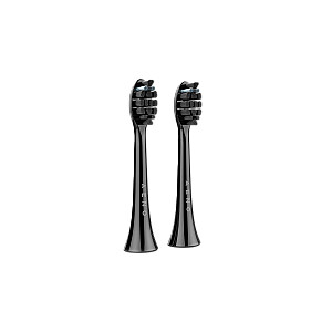 AENO Replacement toothbrush heads, Black, Dupont bristles, 2pcs in set (for ADB0004/ADB0006 and ADB0003/ADB0005)