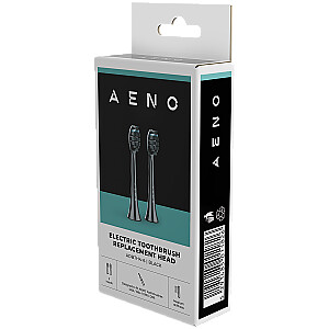 Сменные головки для зубных щеток AENO, черные, щетинки Dupont, 2 шт. в комплекте (для ADB0004/ADB0006 и ADB0003/ADB0005)