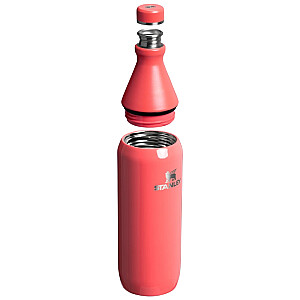 Termopudele The All Day Slim Bottle 0,6L glancēti koraļu sarkanoranža
