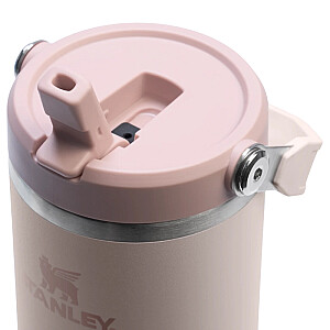 Termokrūze ar salmiņu The IceFlow Flip Straw 2.0 Tumbler 0,89L gaiši rozā