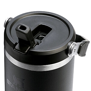 Termokrūze ar salmiņu The IceFlow Flip Straw 2.0 Tumbler 0,89L melna 2.0