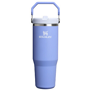 Термокружка с трубочкой The IceFlow Flip Straw 2.0 Tumbler 0.89L гортензия синяя