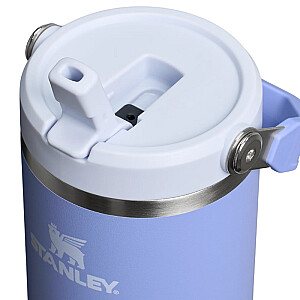 Термокружка с трубочкой The IceFlow Flip Straw 2.0 Tumbler 0.89L гортензия синяя