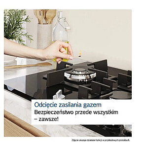 Stikla gāzes plīts PPP6A2I40