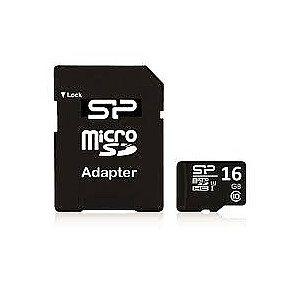 Карта Silicon Power MicroSDHC 16 ГБ, класс 10 (SP016GBSTH010V10SP)