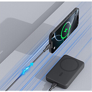 PB-MS04 Pelēks Qi2 PowerBank | 10000mAh | 20W | MagSafe PD
