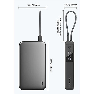 PB-Y48 PowerBank | 20000mAh | 130W | 4xUSB | LED | PPS | USB-C kabelis