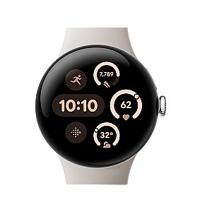 Google Pixel Watch 3 AMOLED 41 mm Digitālā Skārienekrāns Sudrabs Wi-Fi GPS (satelīts)
