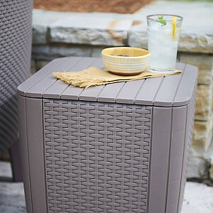 Садовый стол/ящик для хранения Luzon Flat Wicker бежевый
