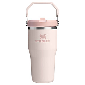 Termokrūze ar salmiņu The IceFlow Flip Straw 2.0 Tumbler 0,6L gai&scaron;i rozā
