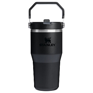 Термокружка с трубочкой The IceFlow Flip Straw 2.0 Tumbler 0.6L черная 2.0