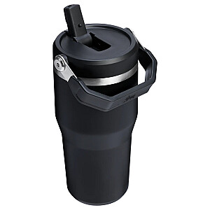 Термокружка с трубочкой The IceFlow Flip Straw 2.0 Tumbler 0.6L черная 2.0