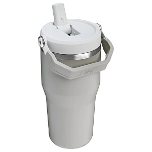Termokrūze ar salmiņu The IceFlow Flip Straw 2.0 Tumbler 0,6L gaiši pelēka