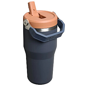 Termokrūze ar salmiņu The IceFlow Flip Straw 2.0 Tumbler 0,6L pelēka