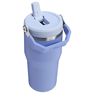 Термокружка с трубочкой The IceFlow Flip Straw 2.0 Tumbler 0.6L гортензия синяя
